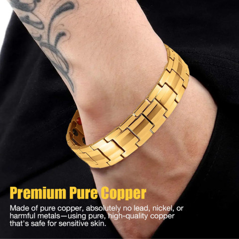 Cross Double Row Magnetic Bracelet