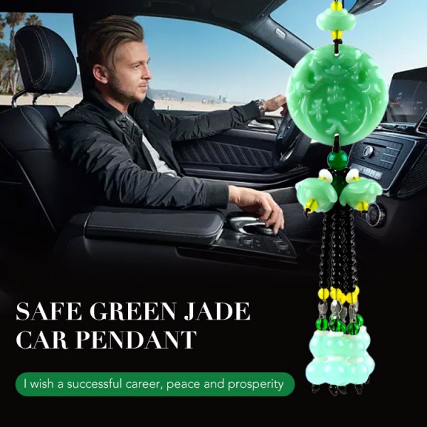 Jade Car Driving Safety Blessing Pendant